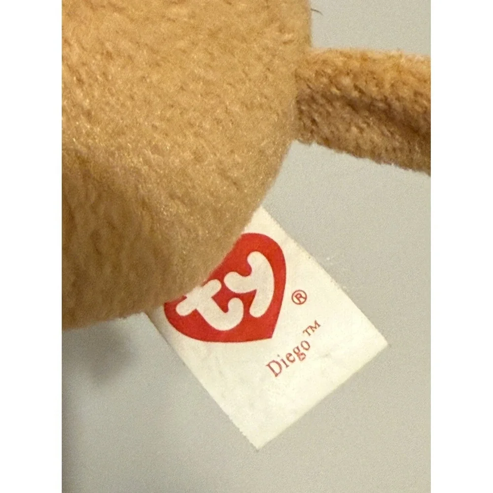 Ty Beanie Plush Diego Stuffed Animal Sabertooth Ice Age Dawn of the Dinosaurs